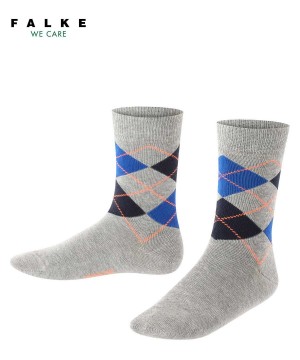 Falke Classic Argyle Socks Sokken Kinderen Grijs | YCU-032671