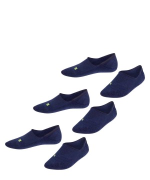Falke Cool Kick 3-Pack Invisibles No Show Socks Kinderen Blauw | BPU-219837