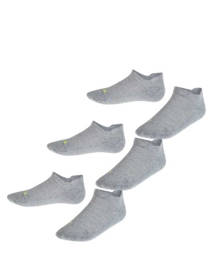 Falke Cool Kick 3-Pack Sneaker Socks Sokken Kinderen Grijs | IUS-529164