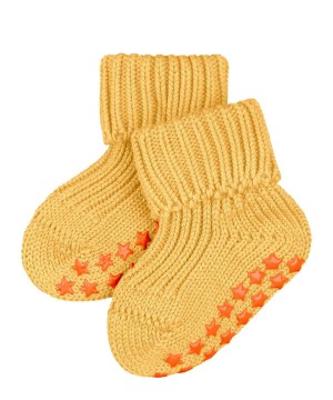 Falke Cotton Catspads House socks Sokken Baby Geel | POW-781630