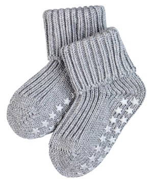 Falke Cotton Catspads House socks Sokken Baby Grijs | GKP-638475