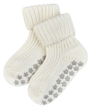 Falke Cotton Catspads House socks Sokken Baby Wit | ZKU-021674