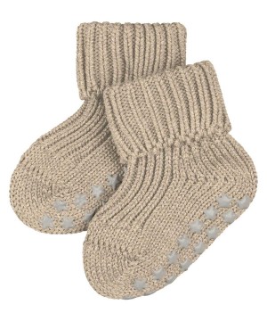 Falke Cotton Catspads House socks Sokken Baby Beige | JKM-038691