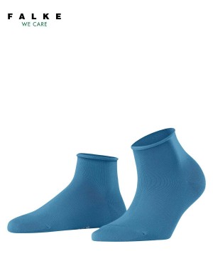 Falke Cotton Touch Short sock Sokken Dames Blauw | MBP-583417