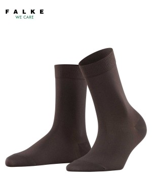 Falke Cotton Touch Socks Sokken Dames Bruin | JYK-760382