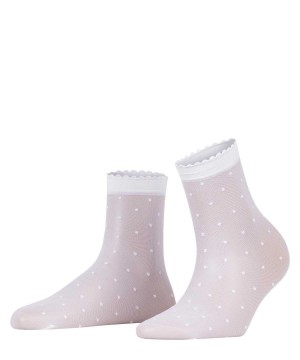 Falke Dot 15 DEN Ankle socks Sokken Dames Wit | PSZ-257986