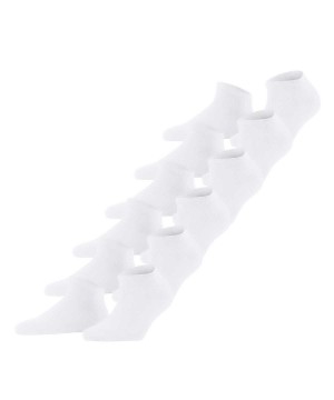 Falke Happy 6-Pack Sneaker socks Sokken Dames Wit | NSB-704298