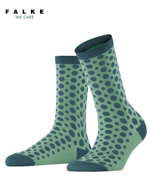Falke Mirage Dot Socks Sokken Dames Groen | YQZ-345187