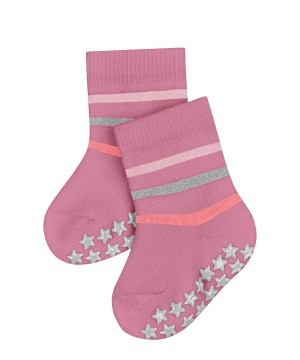 Falke Multi Stripe House socks Sokken Baby Roze | LZP-879436