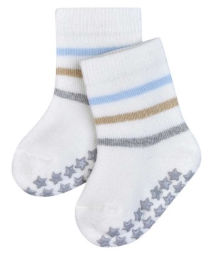Falke Multi Stripe House socks Sokken Baby Wit | JCH-620837