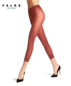Falke Pure Matt 50 DEN Capri Leggings & Capri Dames Rood | GDJ-731690