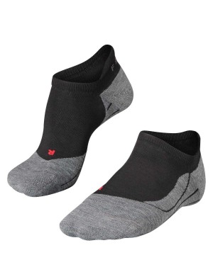 Falke RU4 Endurance Invisible Running Invisibles No Show Socks Heren Zwart | ERV-682731