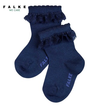 Falke Romantic Lace Socks Sokken Baby Blauw | DNA-012569