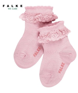 Falke Romantic Lace Socks Sokken Baby Roze | MBE-523869