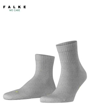 Falke Run Rib Short sock Sokken Dames Grijs | PYC-698015