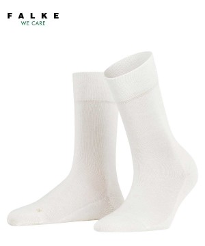 Falke Sensitive London Socks Sokken Dames Wit | OLK-178023
