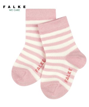 Falke Stripe Socks Sokken Baby Roze | AQZ-574609