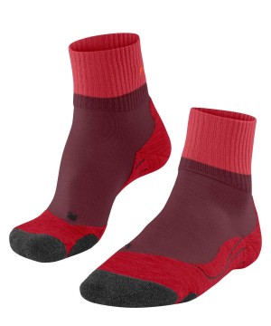 Falke TK2 Explore Short Trekking Short sock Sports Socks Dames Rood | WME-932758