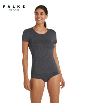 Falke T-Shirt Round-neck Daily ClimaWool Overhemd Dames Grijs | ENB-962748