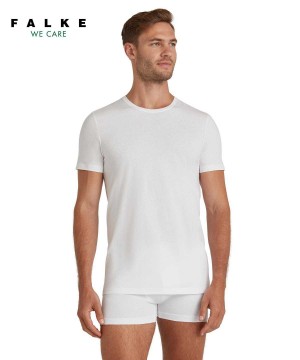Falke T-Shirt Round-neck Daily Natural Overhemd Met Korte Mouwen Heren Wit | JGY-607893