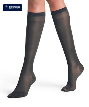 Falke Vitalize 20 DEN Knee-high Socks Sokken Dames Grijs | WYC-983754